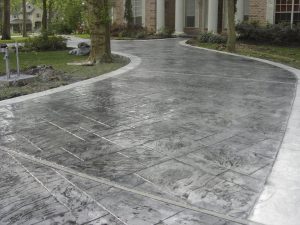 stamped concrete overlay near me
