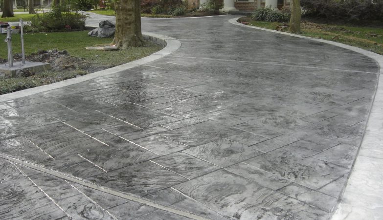 stamped concrete overlay near me